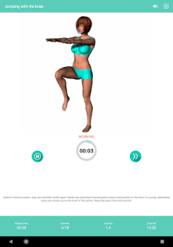 Baixar Aerobics workout at home Saúde e Bem-estar para Android captura de tela 6