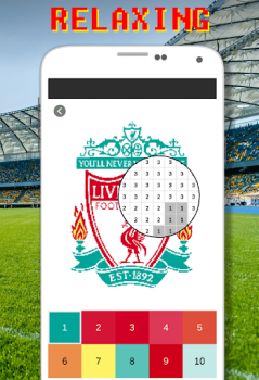 Baixar Football Logo Coloring By Number Quebra-cabeças para Android captura de tela 2