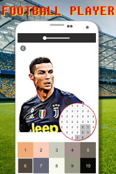 Baixar Football Logo Coloring By Number Quebra-cabeças para Android captura de tela 3