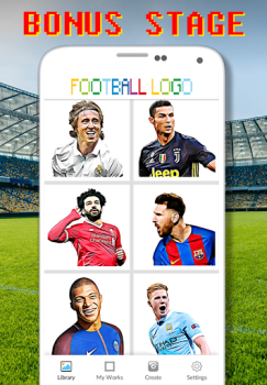 Baixar Football Logo Coloring By Number Quebra-cabeças para Android captura de tela 4