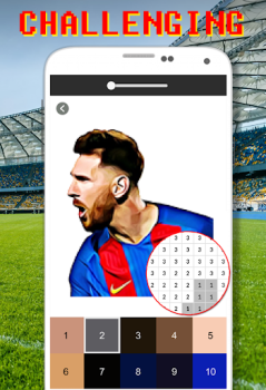 Baixar Football Logo Coloring By Number Quebra-cabeças para Android captura de tela 5