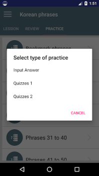 Baixar Frases comuns em coreano Educação para Android captura de tela 6