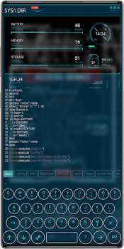 Baixar Aris Launcher, Hacker Style UI Personalização para Android captura de tela 7