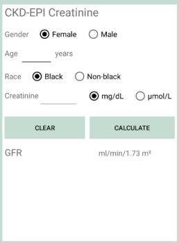 Baixar Calculadora eGFR Medicamento para Android captura de tela 2