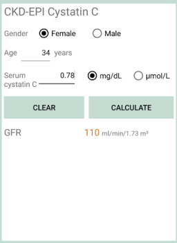 Baixar Calculadora eGFR Medicamento para Android captura de tela 4