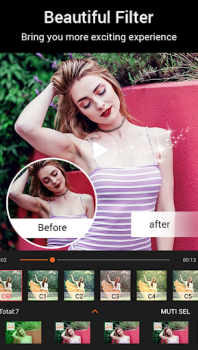 Baixar Beauty Video - Video Editor Editores e Reprodutores de Vídeo para Android captura de tela 5