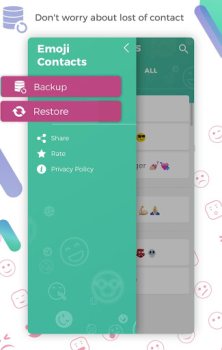 Baixar Emoji Contact Maker Contato para Android captura de tela 5