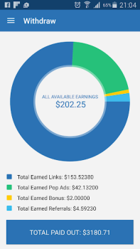 Baixar AdFly - Paid URL Shortener Ferramentas para Android captura de tela 4