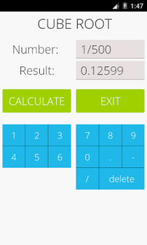 Baixar Calculadora raiz cúbica Educação para Android captura de tela 4