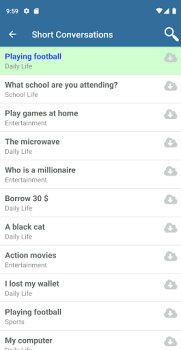 Baixar Aprender conversação em inglês Educação para Android captura de tela 3