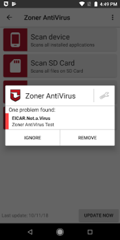 Baixar Zoner AntiVirus Ferramentas para Android captura de tela 3