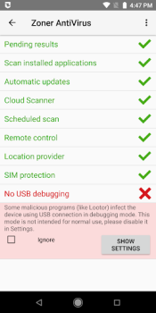 Baixar Zoner AntiVirus Ferramentas para Android captura de tela 5