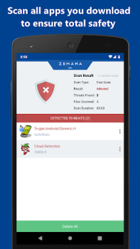 Baixar Zemana Antivirus Ferramentas para Android captura de tela 4