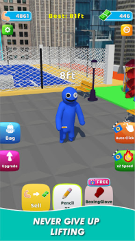 Baixar Mestre Levantamento Herói 3D Casual para Android captura de tela 5