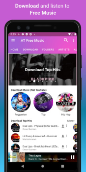 Baixar Vídeo Música Reprodutor Baixar Música e áudio para Android captura de tela 2