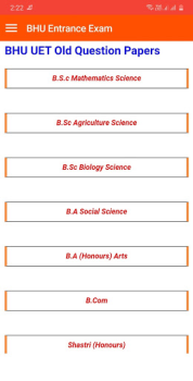 Baixar BHU Entrance Exam Educação para Android captura de tela 5