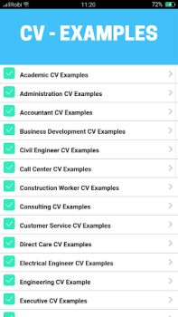 Baixar CV Examples: PDF CV Templates Educação para Android captura de tela 6