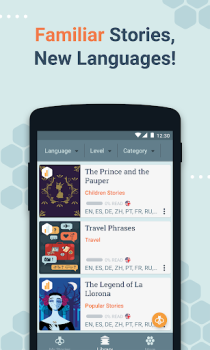 Beelinguapp: Aprender inglês
