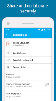 Baixar Sync - Secure cloud storage Emprego para Android captura de tela 2