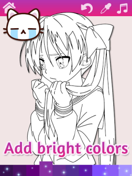 Baixar Anime Manga Coloring Pages com Educacional para Android captura de tela 2