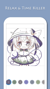 Baixar Anime - Paint by Numbers Entretenimento para Android captura de tela 3