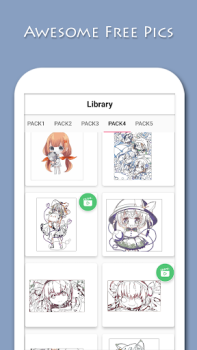 Baixar Anime - Paint by Numbers Entretenimento para Android captura de tela 4