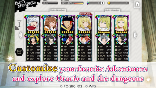 Baixar DanMachi - MEMORIA FREESE Jogos de papéis para Android captura de tela 5