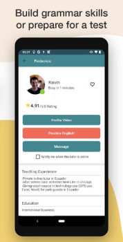 Baixar Cambly : Inglês com Nativos Educação para Android captura de tela 3