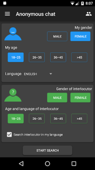 Baixar Anônimo bate-papo Namoro para Android captura de tela 2