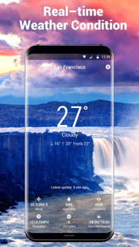 Baixar Widget de previsão do tempo Clima para Android captura de tela 4