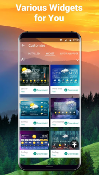 Baixar Widget de previsão do tempo Clima para Android captura de tela 7