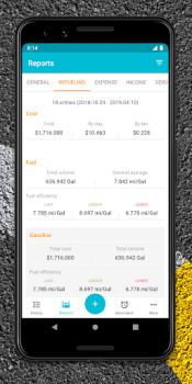 Baixar Drivvo: Controle de veículo Carros e transporte para Android captura de tela 3