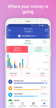 Baixar 1Money: despesas, orçamentos Finanças para Android captura de tela 3