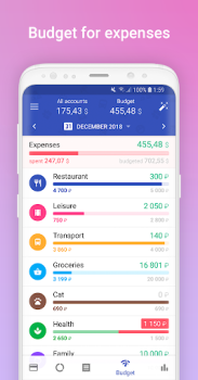 Baixar 1Money: despesas, orçamentos Finanças para Android captura de tela 7