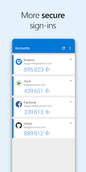 Baixar Microsoft Authenticator Ferramentas para Android captura de tela 3