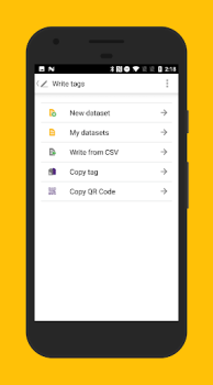 Baixar NFC TagWriter by NXP Emprego para Android captura de tela 2