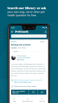 Baixar PetCoach Ask a vet online 24/7 Medicamento para Android captura de tela 4