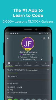 Baixar Sololearn: AI & Code Learning Educação para Android captura de tela 3