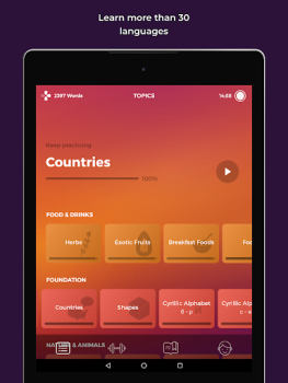 Baixar Drops: Aprendizagem de idiomas Educação para Android captura de tela 6
