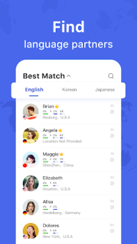 Baixar HelloTalk aprender idiomas Educação para Android captura de tela 3
