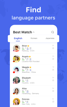 Baixar HelloTalk aprender idiomas Educação para Android captura de tela 7