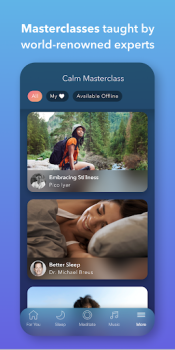 Baixar Calm - medite, durma e relaxe Saúde e Bem-estar para Android captura de tela 6