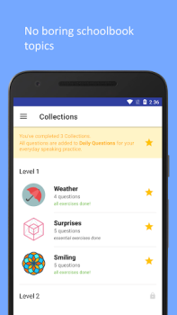 Baixar Ispeak: English Speaking Train Educação para Android captura de tela 2