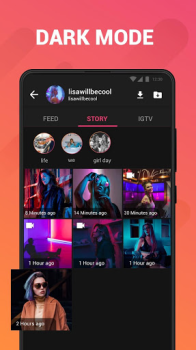 Baixar Story Saver for Instagram Editores e Reprodutores de Vídeo para Android captura de tela 7