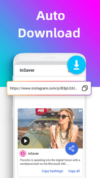 Baixar Baixar videos do Instagram Editores e Reprodutores de Vídeo para Android captura de tela 2