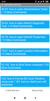 Baixar CMD Command Prompt 100+ Best Commands Educação para Android captura de tela 4