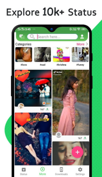 Baixar Status Download - Video Saver Emprego para Android captura de tela 3