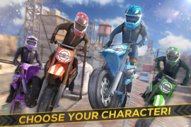 Baixar Moto Corrida Velocidade Cross Raça para Android captura de tela 6