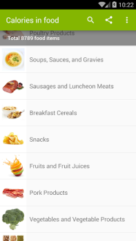 Baixar Tabela de Calorias Saúde e Bem-estar para Android captura de tela 2