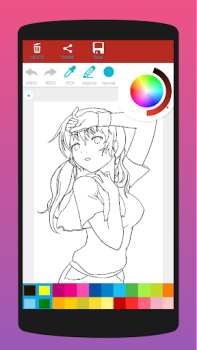 Baixar Livro de Colorir Anime Arte e design para Android captura de tela 3